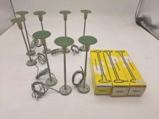 LOT DE 8 LAMPADAIRES EN METAL