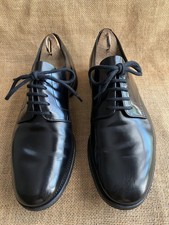 Chaussures derby homme PRADA en cuir noir bout uni pointure UK 7 || US 8