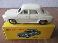 Voiture miniature DINKY TOYS - Renault Dauphine (blanche) Atlas réf.24E
