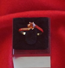 Bague Or 18 Carats et Grenat, 750/000 18k, Taille 54