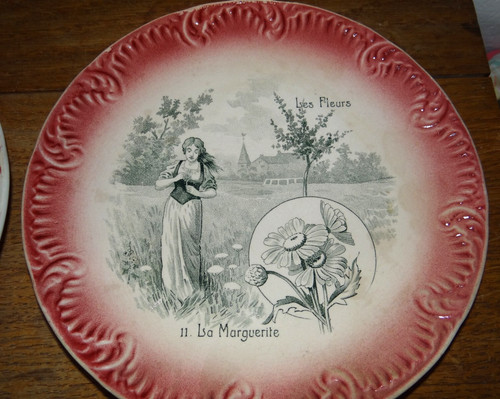 Ancienne assiette digoin - assiette,