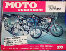 Revue Technique Moto PEUGEOT 101 102 TRIUMPH 650 t6 TR6 T120 YAMAHA 125cm3 YAS1 