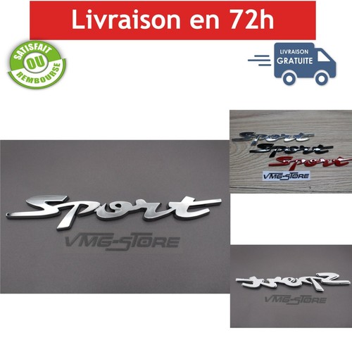 Emblème sport chrome - 3d, abs