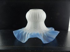 Antique Époque Liberty Verre Soufflé Tulipe Pâte Verre Pour Applique Lampe #1561