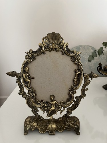 Cadre ancien bronze doré - bronze,