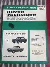 Revue Technique RENAULT 8  R8 Floride S Caravelle 956 cm3 1.0 L RTA 1961 1967