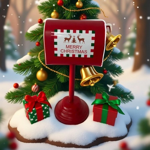 Boîte aux lettres noël - boîte,