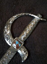 Coupe papier métal, épée