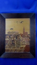 tableau marqueterie straub alsace art populaire alsacien vers 1940 strasbourg