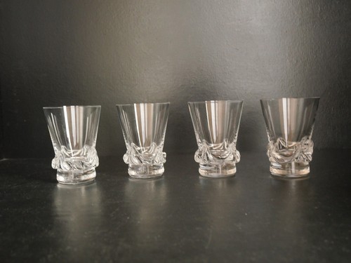 Lot verres vin - 4, cristal