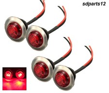 4 x 24V 3 LED ROUGE FEUX DE