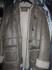 veste à capuche façon mouton retourné femme t.44 100% polyester tbé