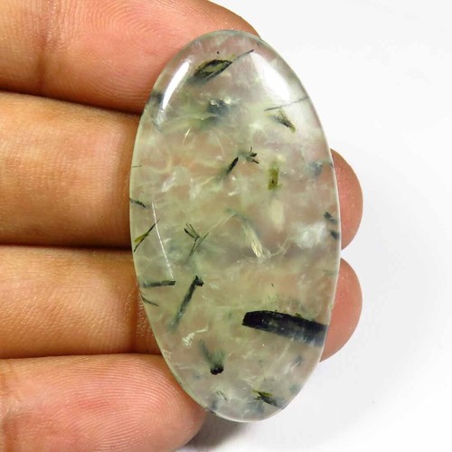 Vert naturel prehnite - prehnite, cabochon