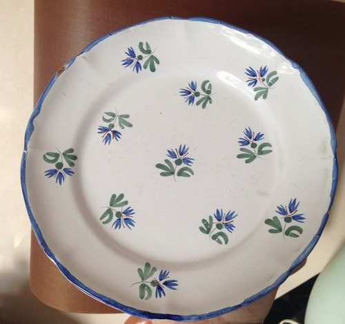 Assiette faience xixéme - assiette,