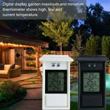 Thermomètre serre écran numérique max min jardin intérieur/extérieur -20 ~