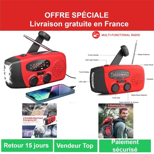 Radio solaire urgence - radio,