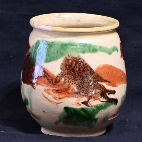 Vintage french jaspe - french, pot