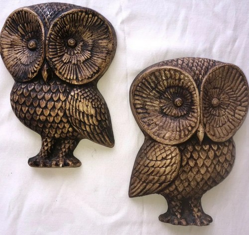 Vintage owl plaster - owl, wall