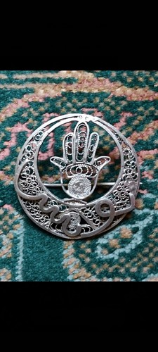 Broche orientale main fatma - main, de