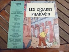 Disque Vinyle Tintin Les cigares du pharaon de 1962 33T