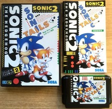 SONIC 2 THE HEDGEHOG COMPLET BOÎTE NOTICE SEGA MEGADRIVE GENESIS NTSC JAP CIB II