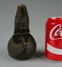 gourde ancienne en bois et cuir afrique antique african gourd