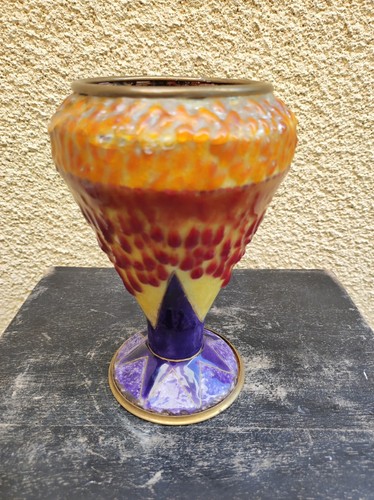 Vase art déco emaux - vase,