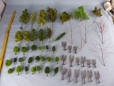 Lot d'arbres décors réseau train électrique HO / N DIORAMA MAQUETTE