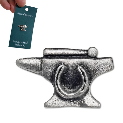 Enclume etain pin badge - enclume,