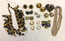 Lot bijoux broche bague