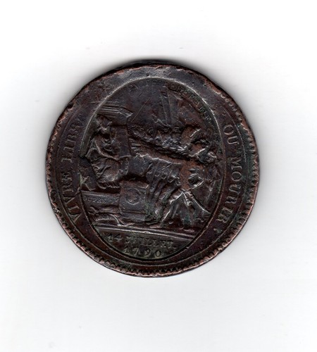 Piece medaille sols 1790 - sols,