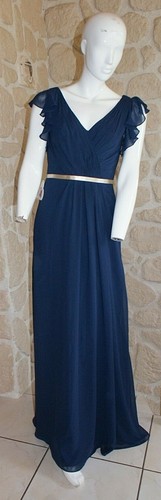 Robe cocktail marine taille