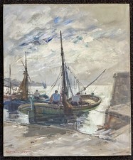 Ancien tableau marine mer