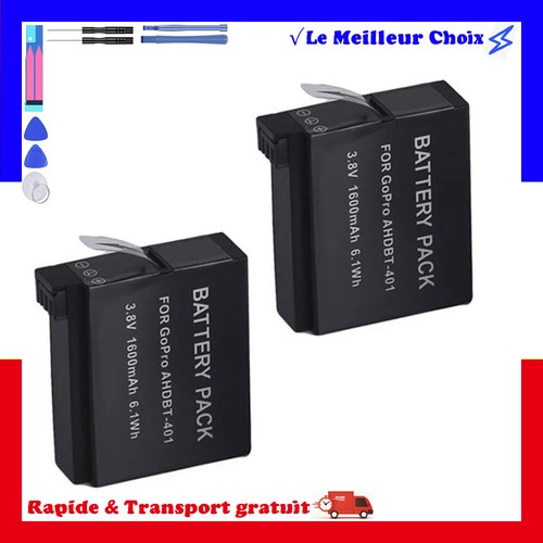 Batterie pour gopro - 2x,