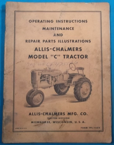Allis chalmers modèle - chalmers, c