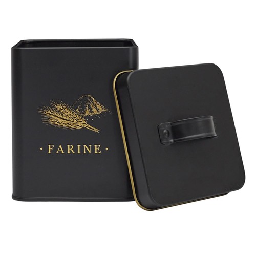 Boîte farine métal - boîte,