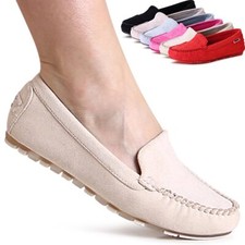 Chaussures Femme Velours Mocassins Confort Basses à Enfiler Tendance