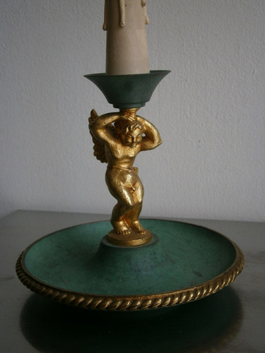 Pied lampe cupidon bronze - pied, de