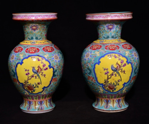 Qianlong chinese enamel - chinese,