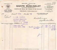 FACTURE  1934 SOCIETE ANONYME