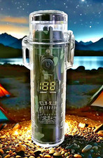 BRIQUET ARC - LAMPE DE POCHE 3 NIVEAUX - BOUSSOLE  CHARGE USB - IDEE KDO ARMEE