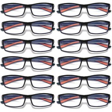 12 Paquet Homme Unisexe Bleu