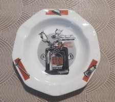 Ancien Cendrier limoges Pub " Charbon LANGENBRAHM "  Jean Pierret Paris Humour