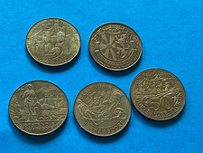 LOT DE 5 JETONS TOURISTIQUE