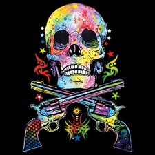 Skull & Guns Neon Tee Choose