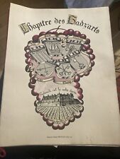 MENU I CHAPITRE DES GADZ'ARTS 1954 DES CHEVALIERS DU TASTEVIN ARTS ET METIERS