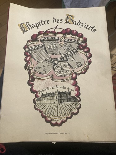Menu chapitre des gadz arts - menu,