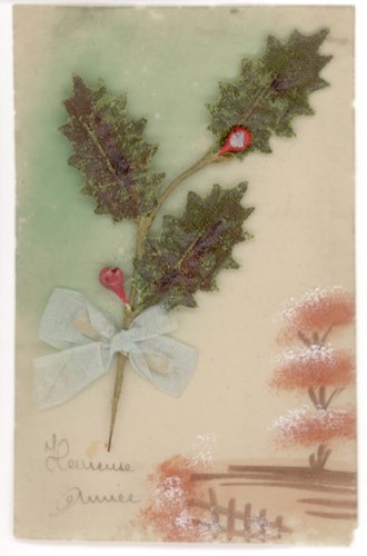 Carte celluloid bonne annee - celluloid,