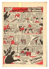 1959 DOCUMENT (ref Sil 39)  PUB : BD BISCUITS ALSACIENNE MENE L'ENQUETE   1 page