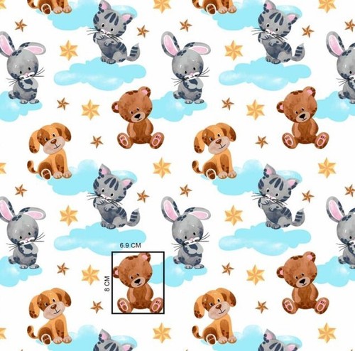 Tissu chat lapin chien - tissu,